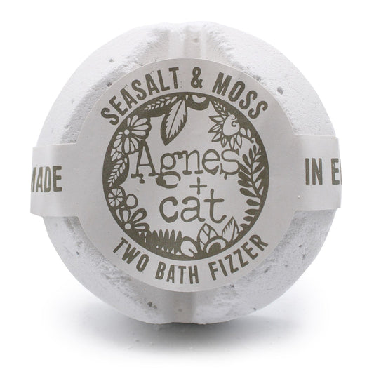Agnes + Cat Bath Fizzer - Seasalt and Moss