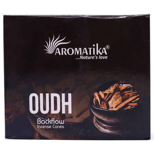 Pack of 10 Masala Backflow Incense - Oudh