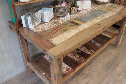 A&C 2.2m Standard Table with top shelf