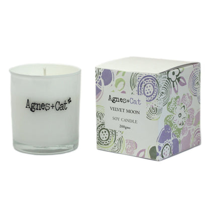 Agnes + Cat Votive Candle - Velvet Moon